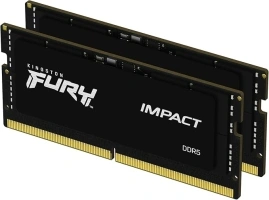 Kingston FURY Impact XMP 32GB 6400MT/s DDR5 CL38 SODIMM (Kit of 2) SODIMM Notebook Gaming Memory - KF564S38IBK2-32