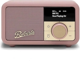 PETITE2 FM/DAB/DAB+ Portable Radio, Bluetooth, Alarm, Dusty Pink