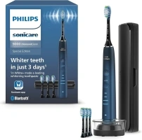 Philips Sonicare DiamondClean 9000 Electric Toothbrush, Special Edition, Sonic Toothbrush with App, Pressure Sensor, 4 Brushing Modes, 3 Intensity Levels, Charging Stand, Aquamarine, Model HX9911/89