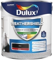 Dulux Weather Shield Quick Dry Gloss Paint, 2.5 L - Black