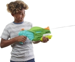 SUPERSOAKER Nerf DinoSquad Dino-Soak Water Blaster – Pump-Action Soakage for Outdoor Summer Water Games