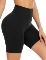 YUTYTH Cycling Shorts Women - High Waisted Gym Shorts for Women with Breathable Hole Seamless Short Leggings Sports Biker Shorts for Yoga Workout Running