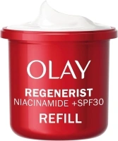 Olay Regenerist Niacinamide Day Cream Face Moisturiser SPF 30 REFILL, Skincare with Niacinamide 99% Purity, Antioxidant Vitamin E. Anti Aging Skin Care: Renews, Firms and Hydrates. Non-Greasy, 50ml