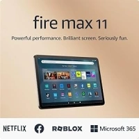 Amazon Fire Max 11 tablet, our most powerful tablet yet, vivid 11" display, octa-core processor, 4 GB RAM, 14-hr battery life, 64 GB, Grey, with Ads