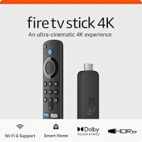 Amazon Fire TV Stick 4K streaming device | supports Wi-Fi 6, Dolby Vision/Atmos, HDR10+