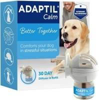 Adaptil Calm Home Diffuser For Dogs With 30 Day Refill, Adaptil Dog Calming Plug In Pheromone Diffuser To Help Reduce Anxiety And Stress In Pet Dogs, Pet Diffuser Helps Anxious Dogs Stay Calmer