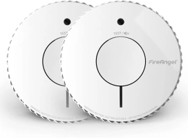 FireAngel Optical Smoke Alarm 2-Pack - FA6620 10-Year Battery Smoke Alarms for Home with Test/Silence Button - Replacement for FireAngel ST-622/ST-620 - Early Smoke Detector Fire Alarm - White