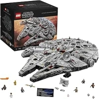 LEGO Star Wars Millennium Falcon, UCS Set for Adults, Model Kit to Build with Han Solo, Princess Leia & Chewbacca Minifigures, Plus Droid Figure, Collectible Gifts for Teenagers, Boys and Girls 75192