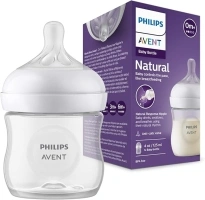 Philips Avent Natural Response Baby Bottle - 125ml Baby Milk Bottle for Newborns and Up, BPA Free, 0+ Months (Model SCY900/01)