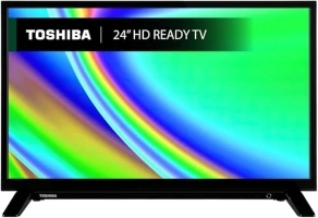 Toshiba 24”WV2463DB HD Ready Smart VIDAA TV, HDR, Freeview Play, Disney+, Prime Video, Netflix, Dolby Audio, Works with Alexa, Works with Google Assistant, VIDAA Voice