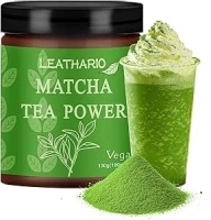 LEASOUL Matcha Green Tea Powder-Premium Grade - 100g, can be prepared as mixed drinks, herbal tea, milk, cake dessert and ice cream