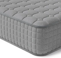 Vesgantti 4FT6 Double Mattress, 10 Inch Hybrid Mattress with Breathable Memory Memory Foam and Individually Pocket Spring - Medium Firm, Grey