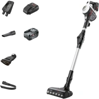 Bosch BCS712GB Unlimited 7 Cordless Stick Vacuum Cleaner with Flex Tube, Auto Detect Mode, Lightweight Design, 2 x Interchangeable 18V Batteries, 80 Minutes Run Time, Anthracite