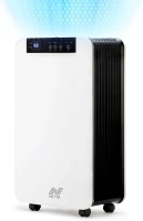 NETTA 12L/Day Low Energy Dehumidifier - Digital Control Panel, Air Filter, Continuous Drainage, Auto Restart, Timer, 1.5L Water Tank - For Home & Office, Damp Mould Control, Laundry Cloth Drying