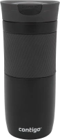 Contigo Byron Snapseal Travel Mug, Stainless Steel Thermal mug, vacuum flask, leakproof tumbler, coffee mug with BPA free Easy-Clean Lid, 470 ml, Matte Black