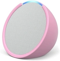 Echo Pop | Full sound compact Wi-Fi and Bluetooth smart speaker with Alexa | Glacier White and a Made For Amazon Sleeve for Echo Pop (2023 release), Lilac