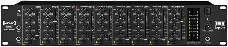 IMG Stage Line MPX-80 8 Channel Stereo Mixer