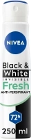 NIVEA Black & White Fresh Anti-Perspirant Spray (250ml), 72hr Anti-Sweat Women