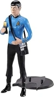 The Noble Collection Star Trek Bendyfigs Spock - 7.5in (19cm) Noble Toys Bendable Figure Posable Collectible Doll Figures With Stand