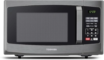 Toshiba 800w 23L Microwave Oven with Digital Display, Auto Defrost, One-touch Express Cook with 6 Pre-Programmed Auto Cook, and Easy Clean - Black - ML-EM23P(BS)