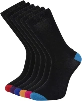 Cob Stallion- Black Socks for Men in Heel and Toe Style, Men’s Socks Multipack 6-11 UK, Pack of 6 and 12 Pairs