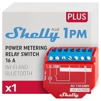 Shelly Plus 1PM | WLAN & Bluetooth Relay Switch With Power Metering | Home Automation Smart Home | Works With Alexa & Google Home | iOS & Android App | No Hub Required | DIY Lamp Control