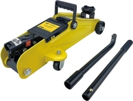 AA 2 TONNE TROLLEY JACK AA3282 Lifting Range - For Cars/Vehicles - TUV/GS Approved - Includes Case/Instructions,black yellow,-135mm to 330mm