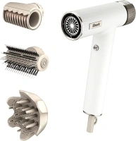 Shark SpeedStyle Hair Dryer & RapidGloss Finisher for Curly & Coily Hair, 3 Stylers, Ultra Fast Drying, Smooths Flyaways, For All Hair Types, No Heat Damage, Automatic Settings, Ionic, Silk HD332UK