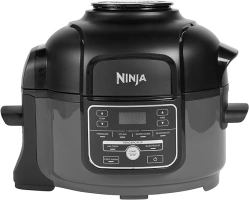 Ninja Foodi MINI Multi-Cooker 4.7L, with 6 Cooking Functions in 1, Pressure Cooker, Air Fryer, Slow Cook and Steam, 1460W, Grey/Black OP100UK