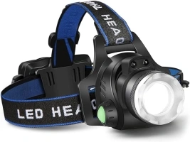 Headlamp Flashlight, Head torch rechargeable,USB Rechargeable Led Head Lamp, IPX4 Waterproof T004 Headlight with 4 Modes and Adjustable Headband, Perfect for Camping, Hiking, Outdoors, Hunting