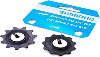 Shimano Spares Deore RD-M6000 tension and guide pulley set, GS,Black