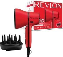 Revlon Airflow Control Dryer || Compact Dryer with Rotating Built-in Concentrator and Curl-Enhancing Diffuser, 2000W || RVDR5320