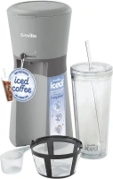 Breville Iced Coffee Maker | Single Serve Iced Coffee Machine Plus Coffee Cup with Straw | Ready in Under 4 Minutes | Grey [VCF155]