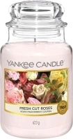 Yankee Candle Scented Candle, Fresh Cut Roses Large Jar Candle, Long Burning Candles: up to 150 Hours, Perfect Gifts for Women