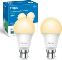 Tapo Smart Bulb, Energy Saving WiFi Smart Light Bulb, B22,8.3W, Works with Amazon Alexa and Google Home, Dimmable Soft Warm White Alexa Light Bulbs,No Hub Required -Tapo L510B (2-pack)[Energy Class F]