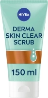 NIVEA Derma Skin Clear Scrub (150ml), Exfoliating Face Scrub, Salicylic Acid Face Scrub Enriched with Niacinamide to Unclog Pores and Refine Skin Textures, For Blemish-Prone Skin