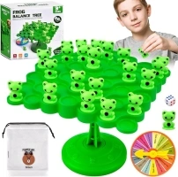 Pipihome Frog Balance Game, Balance Tree Game Frog Board Games Kids, Interactive Parent-Child Tabletop Educational Desk Toys Christmas Birthday Frog Gifts for 3+ Year Olds Boys Girls