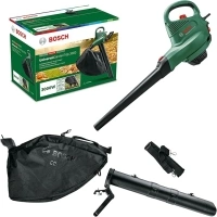 Bosch 06008B1071 Electric Leaf Blower and Vacuum UniversalGardenTidy 3000 (3000 W, collection bag 50 l, variable speed, for blowing, vacuuming and shredding leaves, in carton packaging)