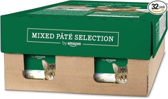 by Amazon Cat Food, Paté Mixed, 100g, Pack of 32 (Previously Lifelong !)