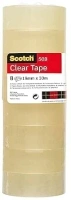 Scotch 5081933 Transparent Tape General Purpose Clear Tape for School, Home and Office508 - 8 Rolls - 19 mm x 33 m (Packaging may differ)