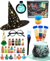 Potion Making Kit Children, itsfairypro 50+ Magic Mix Potion Bottles Hat Glasses & Invisible Pen, Mystery Box Fairy Potions Gifts Craft Kit for Kids Girls Boy Toy Gifts Age 6+
