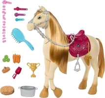 Barbie Horse with Sounds, Music & Accessories, Inspired by Barbie The Great Horse Chase, Toy Moves, Dances & Blinks Eyes, HXJ42