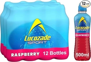 Lucozade Sport Raspberry, 500 ml (Pack of 12)