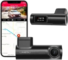 2K Dash Cam Front, WiFi Dash Camera for Cars, Built-in GPS, Car Camera Dash with 0.96" mini screen Parking Monitor, Super Night Vision, 170° Wide Angle, App Control, G-Sensor(D100)
