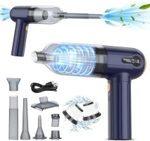 Handheld Car Vacuum Cleaner, 15000Pa Powerful Vacuum Cleaner Cordless, 3 in 1 Lightweight Vacuum & Blower Dust Buster, LED Display, USB Rechargeable Mini Cleaner for Car, Home and Pet Hair Cleaning