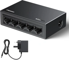UGREEN Ethernet Splitter,5 Port Network Switch,High-speed Gigabit Ethernet Switch Hub,Desktop & Wall-Mounting Internet Splitter,Plug & Play LAN Switch for TV/Laptop/Switch/Router/Monitor