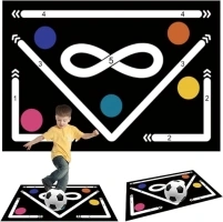 Football Training Mat, 2025 60x40 /60x90cm Football Mat Training Ball Control Football Training Accessories, Gym Mat Children