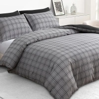 Grace Super King Duvet Set - Premium Microfiber Reversible Superking Duvets Sets (260 x 220 cm) 3 Pcs - Ultrasoft Hypoallergenic Luxury Quilt Cover Bedding Set With Zipper Closure