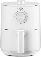 BELLA 3 L Manual Air Fryer Oven and 5-in-1 Multicooker with Removable Nonstick and Dishwasher Safe Crisping Tray and Basket, 1400 Watt Heating System, Matte White