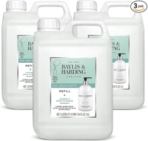 Baylis & Harding Jasmine & Apple Blossom Anti-Bacterial Hand Wash 2 litre Refill (Pack of 3 - Total 6 litres) - Vegan Friendly